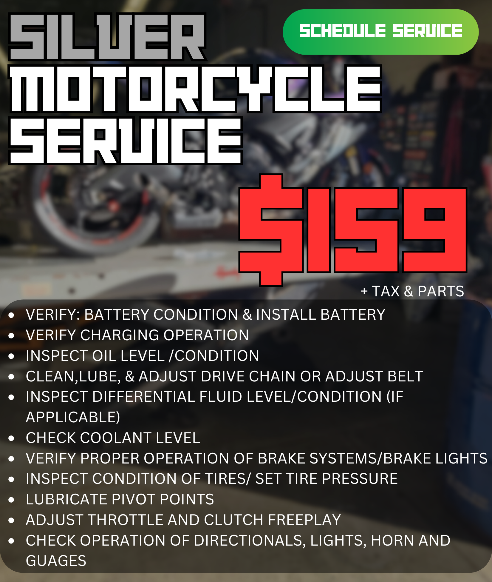 Motorcycle Service near Milwaukee
